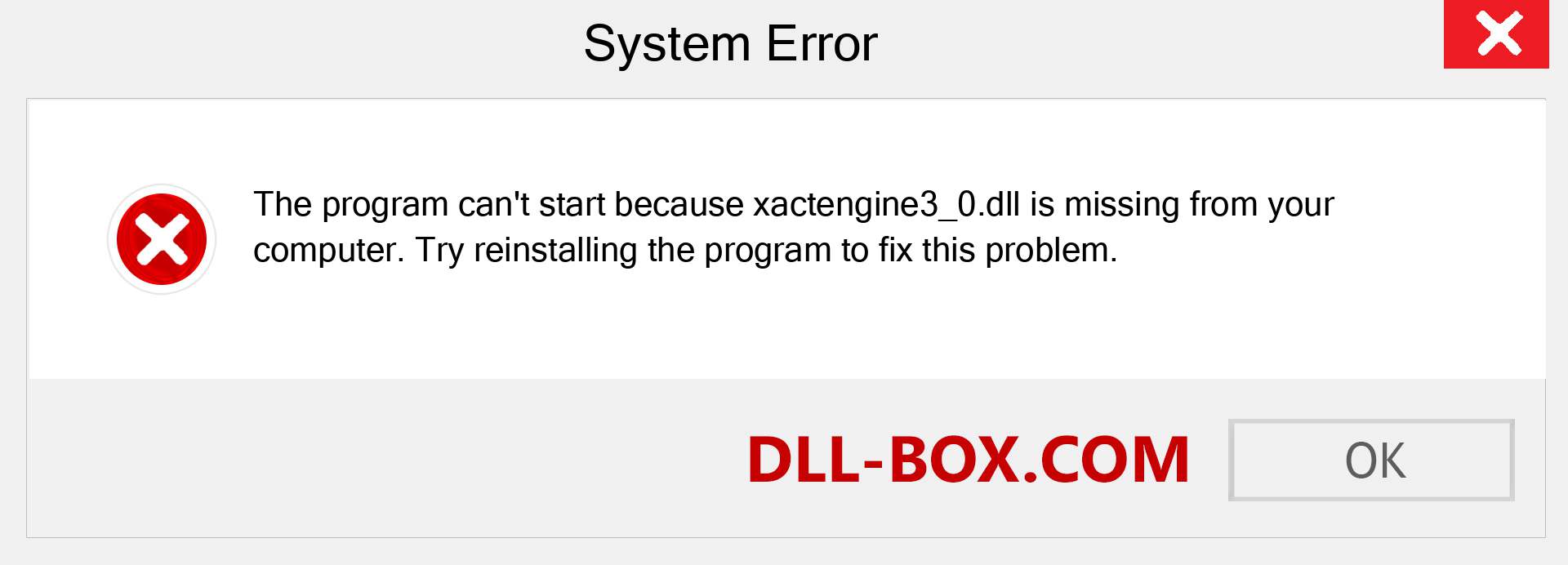  xactengine3_0.dll file is missing?. Download for Windows 7, 8, 10 - Fix  xactengine3_0 dll Missing Error on Windows, photos, images